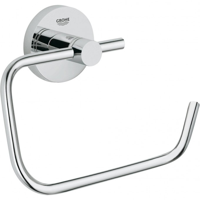 Держатель для туалетной бумаги GROHE ESSENTIALS без крышки, хром 40689001 Держатель для туалетной бумаги GROHE ESSENTIALS без крышки, хром 40689001