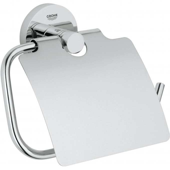 Держатель для туалетной бумаги GROHE ESSENTIALS с крышкой, хром 40367001 Держатель для туалетной бумаги GROHE ESSENTIALS с крышкой, хром 40367001