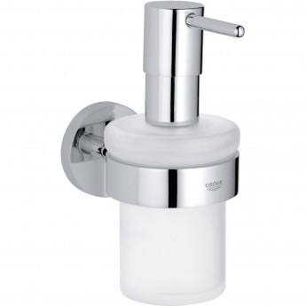 Дозатор жидкого мыла GROHE ESSENTIALS с держателем, хром