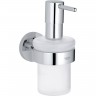 Дозатор жидкого мыла GROHE ESSENTIALS с держателем, хром 40448001