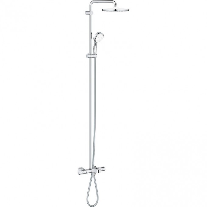 Душевая система GROHE TEMPESTA COSMOPOLITAN 250 с термостатом для ванны, настенный монтаж 26672000 Душевая система GROHE TEMPESTA COSMOPOLITAN 250 с термостатом для ванны, настенный монтаж 26672000