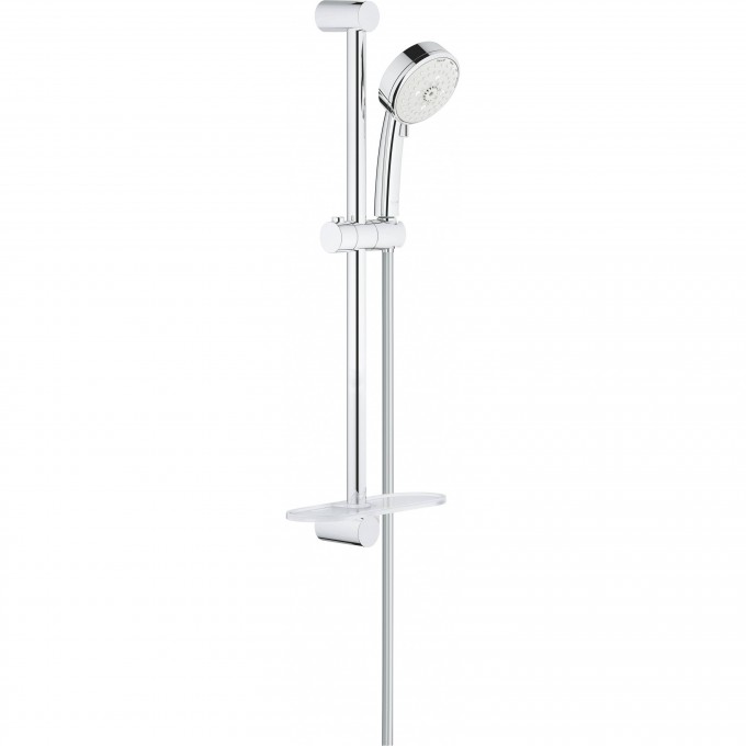 Душевой гарнитур GROHE NEW TEMPESTA COSMOPOLITAN 100 с полочкой, 600 мм, 9,5 л/мин, хром () 27577002 Душевой гарнитур GROHE NEW TEMPESTA COSMOPOLITAN 100 с полочкой, 600 мм, 9,5 л/мин, хром () 27577002