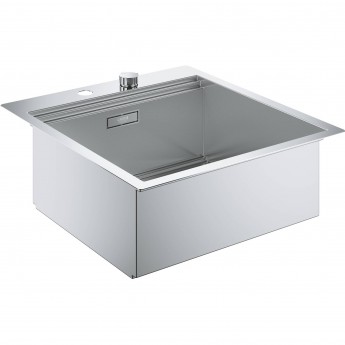 Мойка GROHE из нержавеющей стали с корзинчатым вентилем, 48,2 см, K800