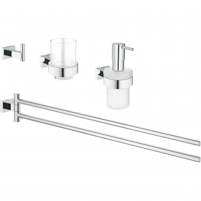 Набор аксессуаров GROHE ESSENTIALS CUBE 4 в 1 40847001 Набор аксессуаров GROHE ESSENTIALS CUBE 4 в 1 40847001