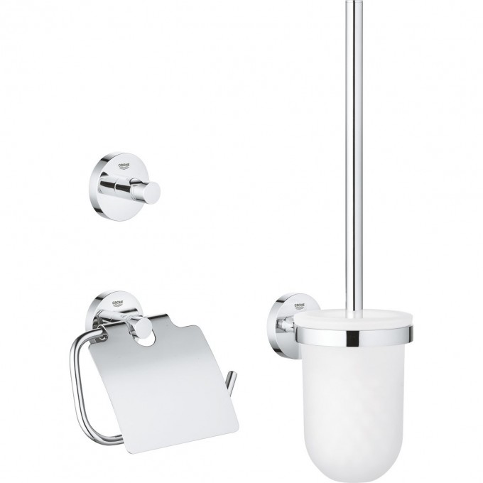 Набор аксессуаров GROHE ESSENTIALS, хром 40407001 Набор аксессуаров GROHE ESSENTIALS, хром 40407001