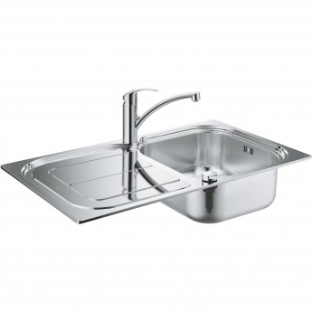 Набор: Мойка из нержавеющей стали K300 45 -S 1.0 и смеситель для кухни GROHE EUROSMART
