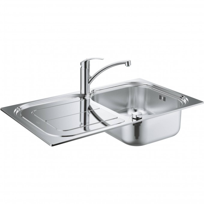 Набор: Мойка из нержавеющей стали K300 45 -S 1.0 и смеситель для кухни GROHE EUROSMART 31565SD0 Набор: Мойка из нержавеющей стали K300 45 -S 1.0 и смеситель для кухни GROHE EUROSMART 31565SD0