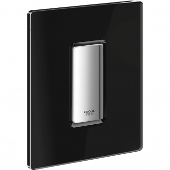 Панель смыва для писсуара GROHE Skate Cosmopolitan Glass (1 режим смыва), хром/черный бархат