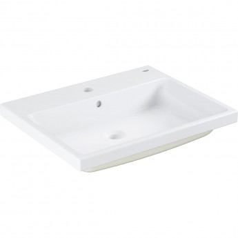 Раковина GROHE CUBE CERAMIC, полувстраиваемая 60 см, альпин-белый