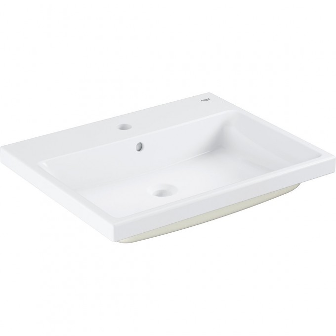 Раковина GROHE CUBE CERAMIC, полувстраиваемая 60 см, альпин-белый 3947900H Раковина GROHE CUBE CERAMIC, полувстраиваемая 60 см, альпин-белый 3947900H