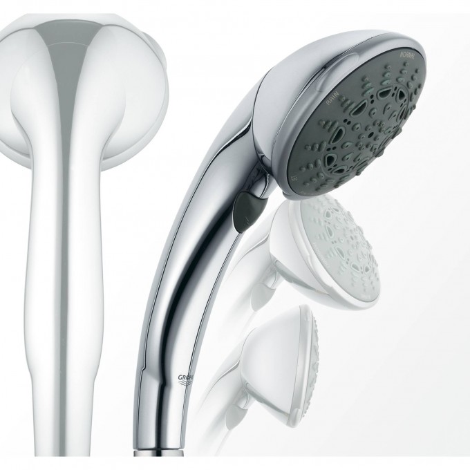 Ручной душ GROHE MOVARIO (5 режимов) c поворотной головкой, хром () 28393000 Ручной душ GROHE MOVARIO (5 режимов) c поворотной головкой, хром () 28393000