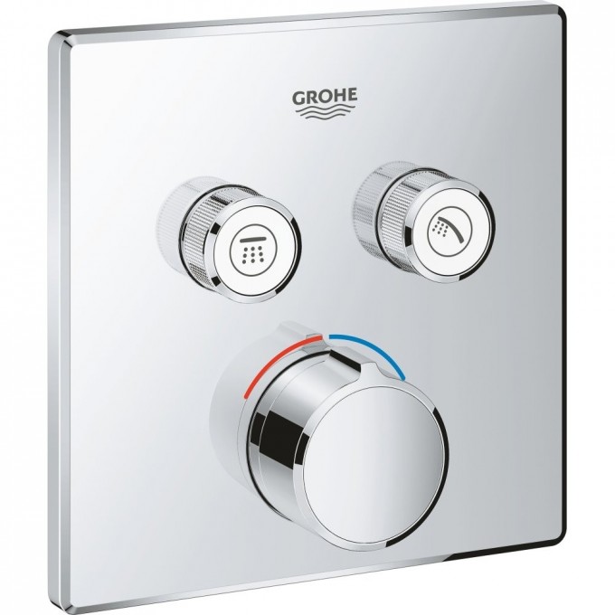 Смеситель для 2х потребителей GROHE GROHTHERM SMARTCONTROL (внешняя монтажная часть) 29148000 Смеситель для 2х потребителей GROHE GROHTHERM SMARTCONTROL (внешняя монтажная часть) 29148000
