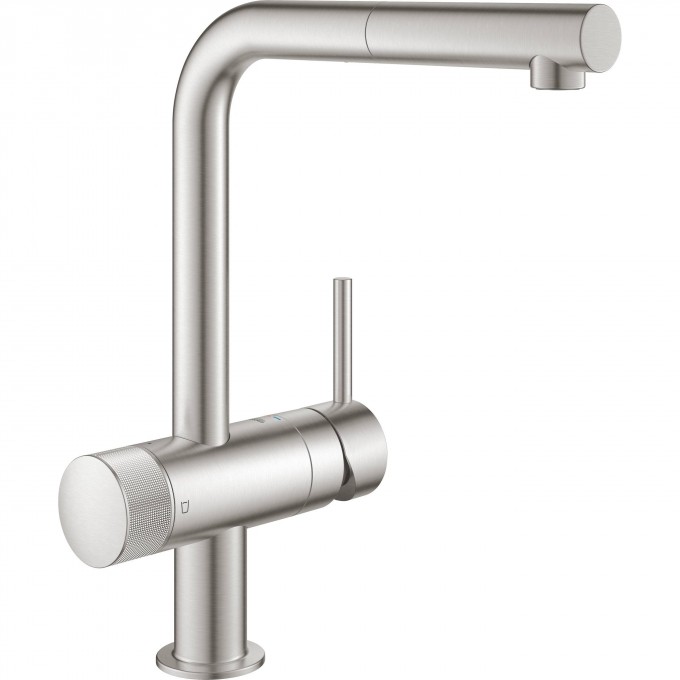 Смеситель для кухни GROHE BLUE PURE MINTA с функцией очистки водопроводной воды, суперсталь 31721DC0 Смеситель для кухни GROHE BLUE PURE MINTA с функцией очистки водопроводной воды, суперсталь 31721DC0