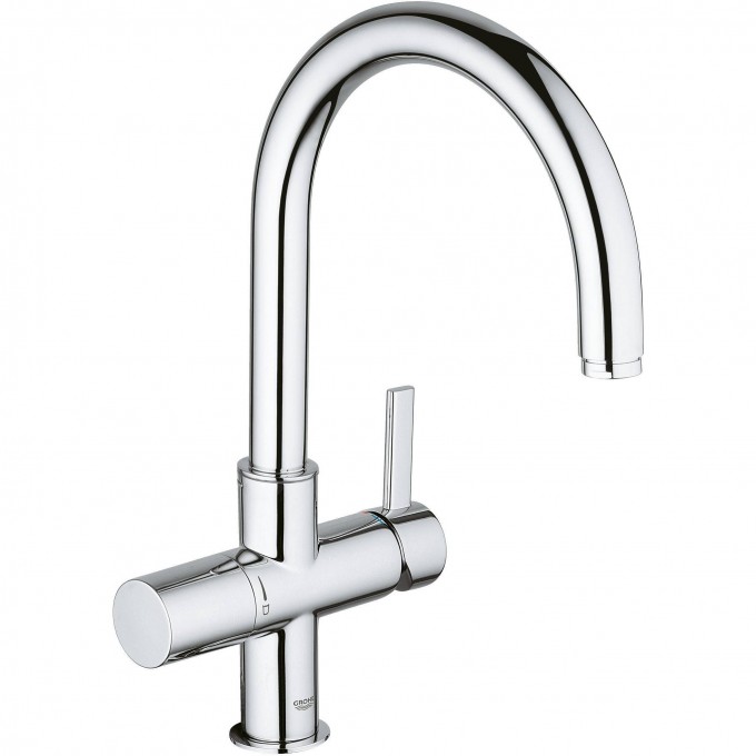 Смеситель для кухни GROHE BLUE с высоким изливом для водопроводной и фильтрованной воды, хром 33251000 Смеситель для кухни GROHE BLUE с высоким изливом для водопроводной и фильтрованной воды, хром 33251000