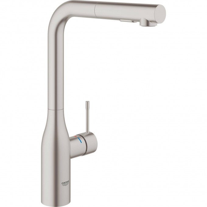 Смеситель для кухни GROHE ESSENCE+ с высоким изливом и выдвижной лейкой, суперсталь 30270DC0 Смеситель для кухни GROHE ESSENCE+ с высоким изливом и выдвижной лейкой, суперсталь 30270DC0