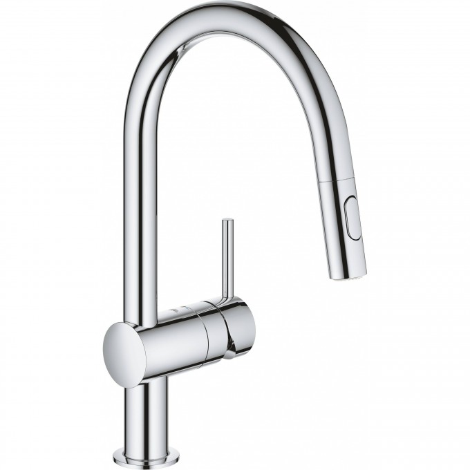 Смеситель для кухни GROHE MINTA с выдвижным изливом, хром () 32321002 Смеситель для кухни GROHE MINTA с выдвижным изливом, хром () 32321002