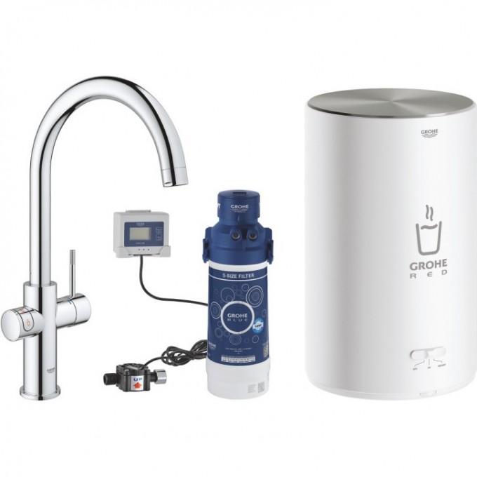 Смеситель для кухни с бойлером GROHE RED DUO 30083001 Смеситель для кухни с бойлером GROHE RED DUO 30083001