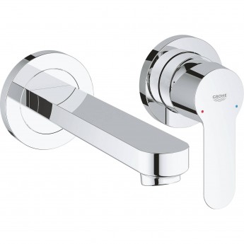 Смеситель для раковины GROHE BAUEDGE на два отверстия, хром