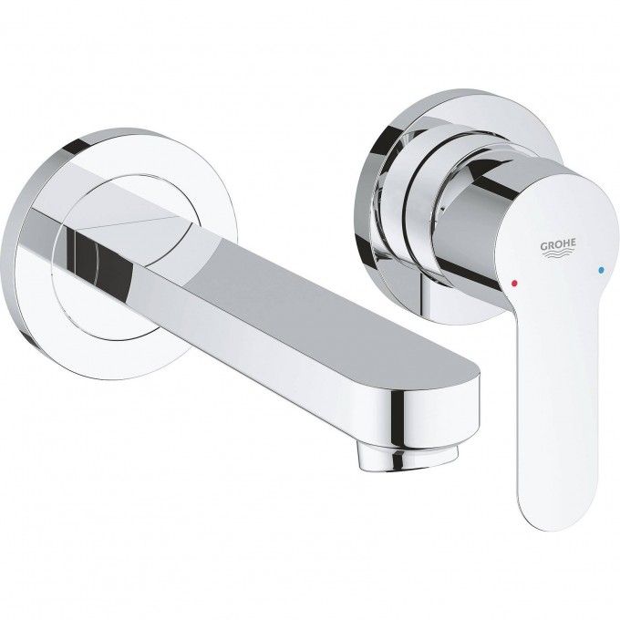 Смеситель для раковины GROHE BAUEDGE на два отверстия, хром 20474000 Смеситель для раковины GROHE BAUEDGE на два отверстия, хром 20474000