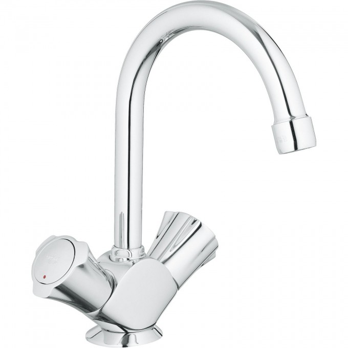 Смеситель для раковины GROHE COSTA L с донным клапаном и высоким С-изливом, хром 21375001 Смеситель для раковины GROHE COSTA L с донным клапаном и высоким С-изливом, хром 21375001