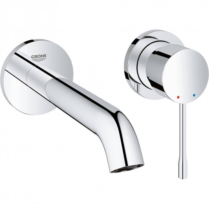 Смеситель для раковины GROHE ESSENCE+ на 2 отверстия, внешняя часть, хром 19408001 Смеситель для раковины GROHE ESSENCE+ на 2 отверстия, внешняя часть, хром 19408001
