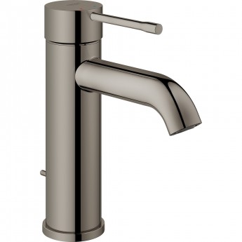 Смеситель для раковины GROHE ESSENCE NEW с донным клапаном, темный графит матовый