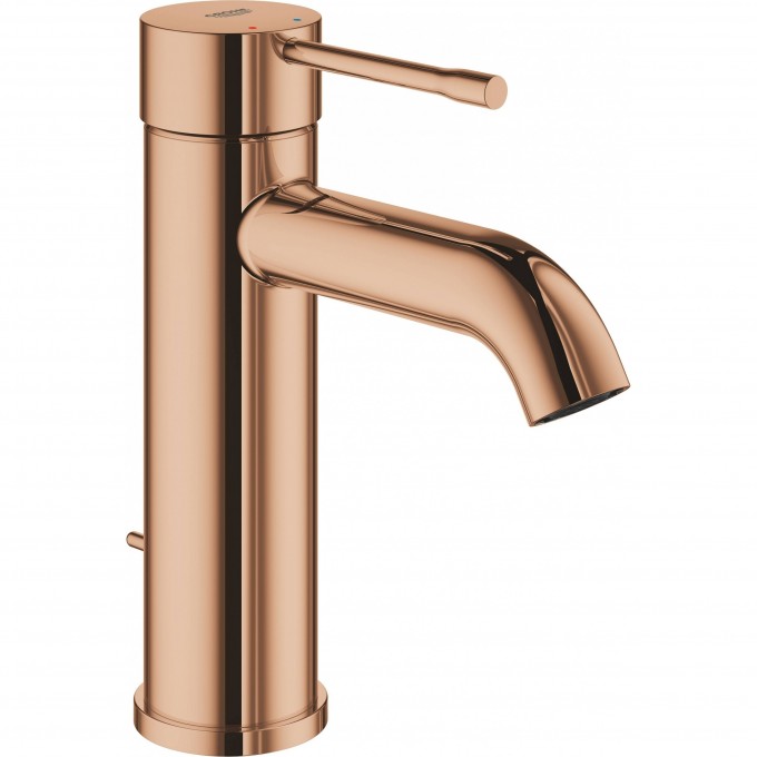 Смеситель для раковины GROHE ESSENCE NEW с донным клапаном, теплый закат глянец () 23589DA1 Смеситель для раковины GROHE ESSENCE NEW с донным клапаном, теплый закат глянец () 23589DA1