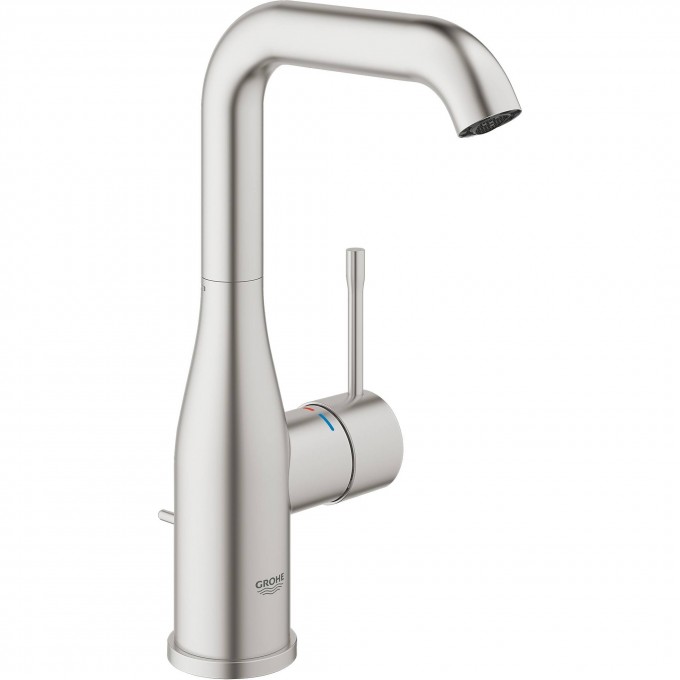 Смеситель для раковины GROHE ESSENCE NEW с высоким изливом и донным клапаном, суперсталь () 32628DC1 Смеситель для раковины GROHE ESSENCE NEW с высоким изливом и донным клапаном, суперсталь () 32628DC1
