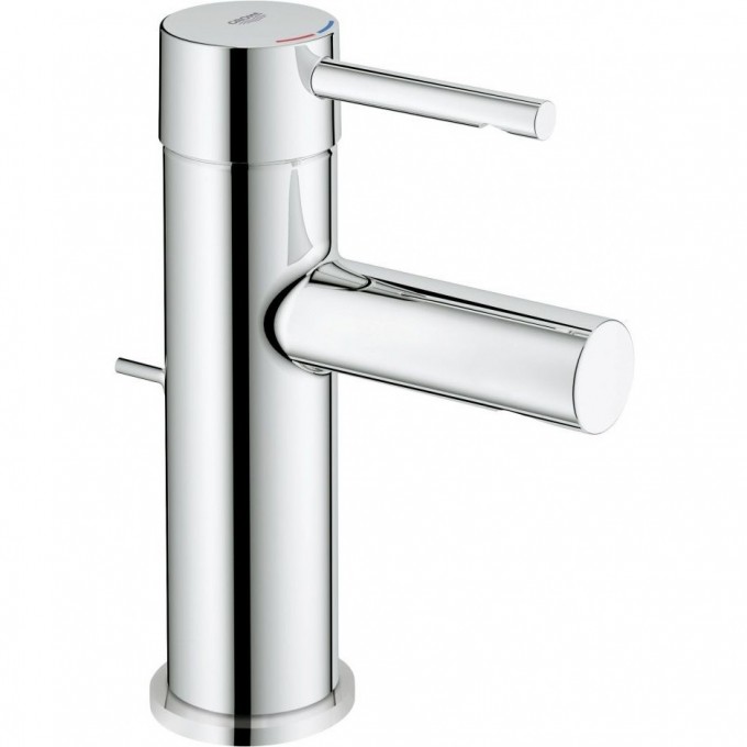 Смеситель для раковины GROHE ESSENCE+ с донным клапаном и низким изливом, хром 32898001 Смеситель для раковины GROHE ESSENCE+ с донным клапаном и низким изливом, хром 32898001
