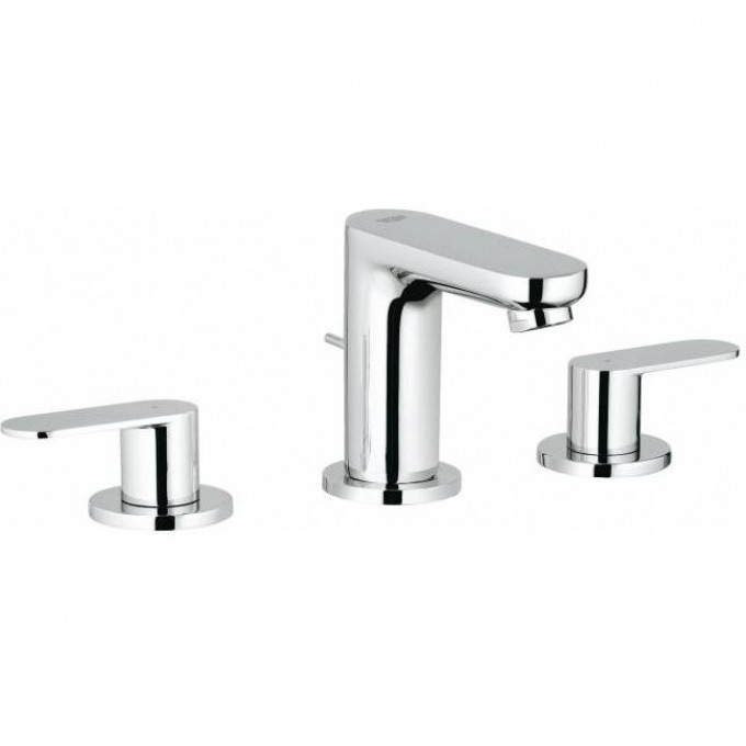 Смеситель для раковины GROHE EUROSMART COSMOPOLITAN на 3 отверстия с донным клапаном, хром 20187000 Смеситель для раковины GROHE EUROSMART COSMOPOLITAN на 3 отверстия с донным клапаном, хром 20187000