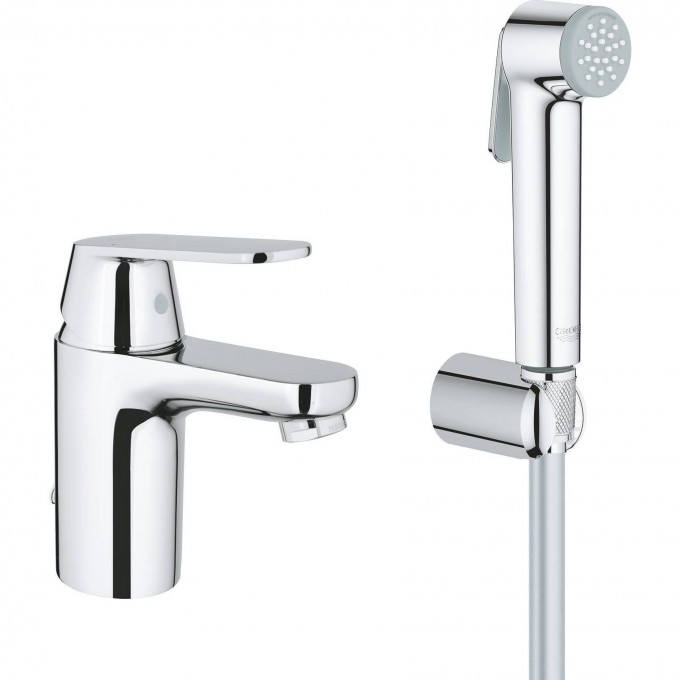Смеситель для раковины GROHE EUROSMART COSMOPOLITAN с гигиеническим душем, хром 23125000 Смеситель для раковины GROHE EUROSMART COSMOPOLITAN с гигиеническим душем, хром 23125000