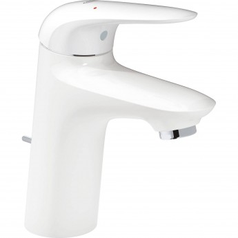 Смеситель для раковины GROHE EUROSTYLE с донным клапаном, белая луна