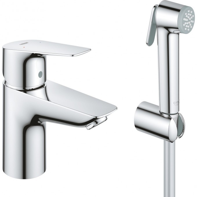 Смеситель для раковины с гигиеническим душем GROHE START EDGE 23773001 Смеситель для раковины с гигиеническим душем GROHE START EDGE 23773001
