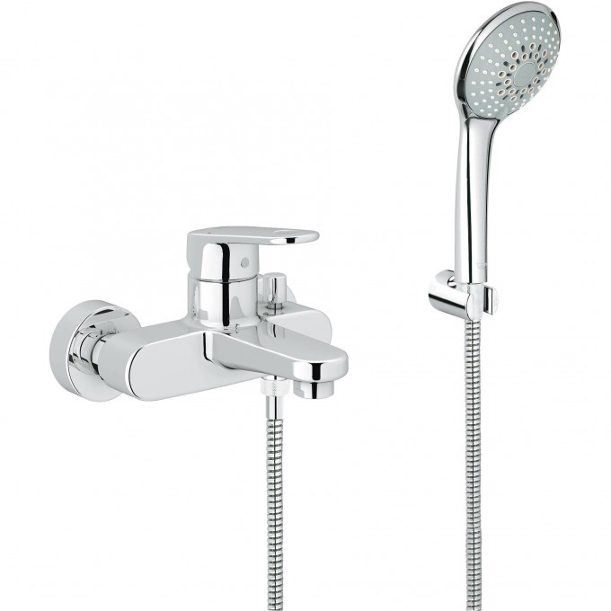 Смеситель для ванны GROHE EUROPLUS с душевым гарнитуром, хром 33547002 Смеситель для ванны GROHE EUROPLUS с душевым гарнитуром, хром 33547002