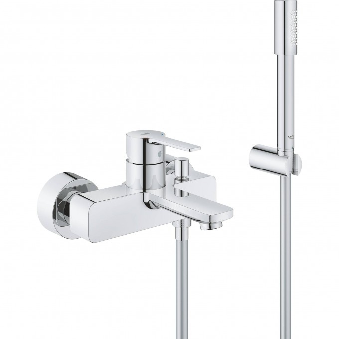 Смеситель для ванны GROHE LINEARE NEW с душевым гарнитуром, хром 33850001 Смеситель для ванны GROHE LINEARE NEW с душевым гарнитуром, хром 33850001
