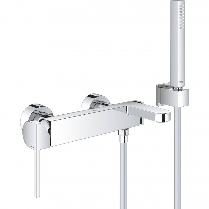 Смеситель для ванны GROHE Plus, настенный монтаж () 33547003 Смеситель для ванны GROHE Plus, настенный монтаж () 33547003