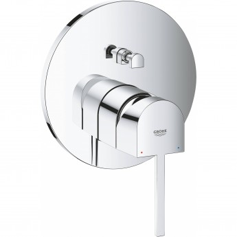 Смеситель однорычажный для ванны GROHE PLUS, круглая розетка (24060003)