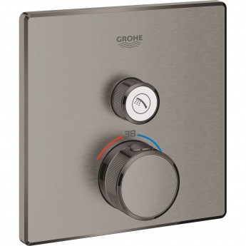 Термостат GROHE GROHTHERM SMARTCONTROL для встраиваемого монтажа на 1 выход, темный графит матовый