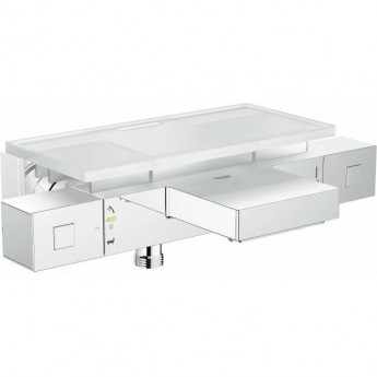 Термостатический смеситель для ванны GROHE GROHTHERM CUBE с полочкой, хром