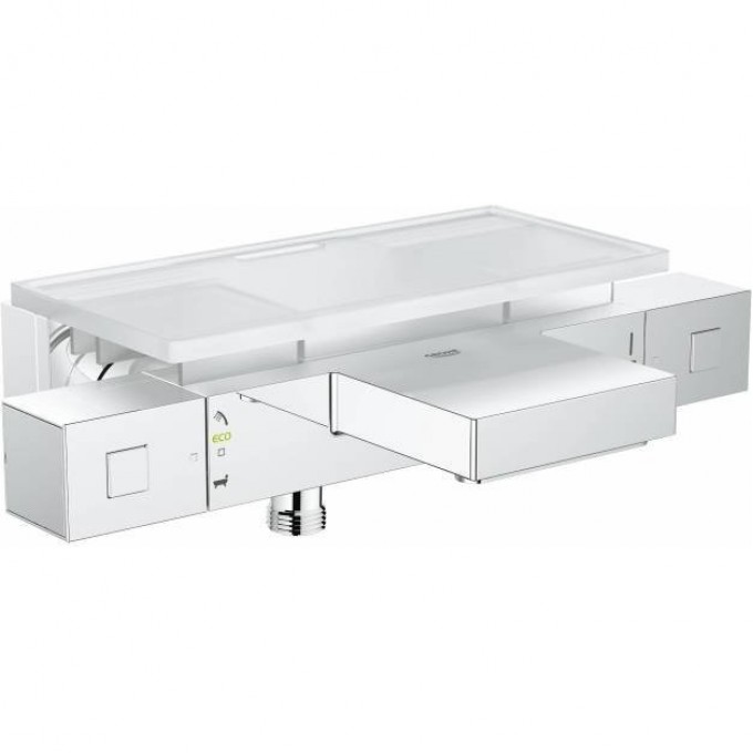 Термостатический смеситель для ванны GROHE GROHTHERM CUBE с полочкой, хром 34502000 Термостатический смеситель для ванны GROHE GROHTHERM CUBE с полочкой, хром 34502000