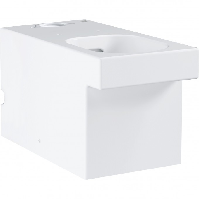 Унитаз GROHE CUBE CERAMIC напольный, безободковый, универсальный выпуск (без бачка и сиденья), альпин-белый 3948400H Унитаз GROHE CUBE CERAMIC напольный, безободковый, универсальный выпуск (без бачка и сиденья), альпин-белый 3948400H