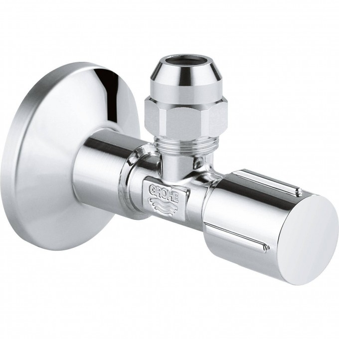 Вентиль угловой GROHE 1/2″-3/8″ для подключения смесителей, хром 22037000 Вентиль угловой GROHE 1/2″-3/8″ для подключения смесителей, хром 22037000