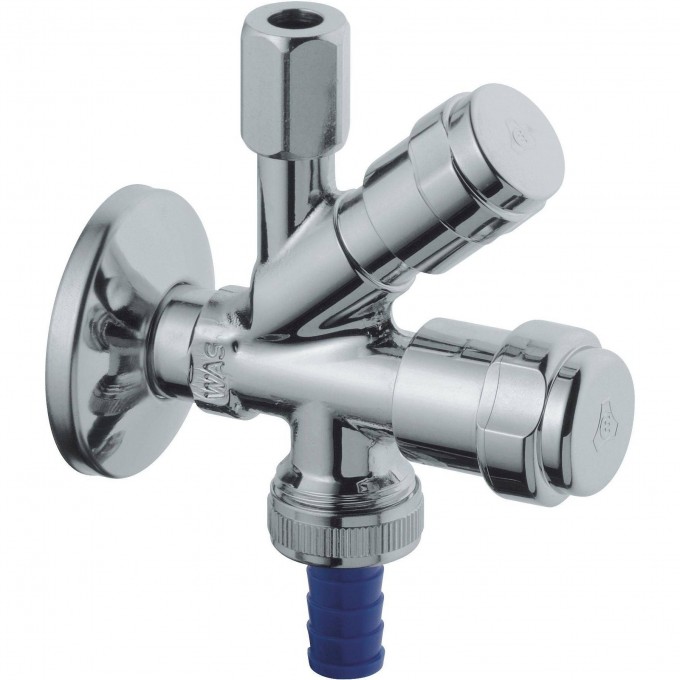 Вентиль угловой GROHE комбинированный 1/2″-3/8″ для подключения смесителей, хром 41073000 Вентиль угловой GROHE комбинированный 1/2″-3/8″ для подключения смесителей, хром 41073000