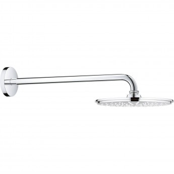 Верхний душ GROHE Rainshower Cosmopolitan с душевым кронштейном GROHE диаметр 210 мм, хром (26171000)