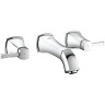 Внешняя часть смесителя для раковины GROHE GRANDERA на 3 отверстия (вынос 177 мм), хром 20414000
