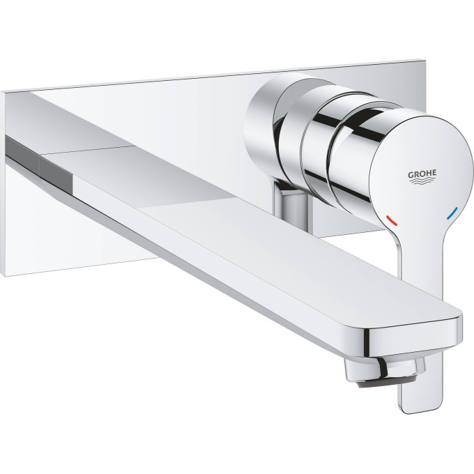 Внешняя часть смесителя для раковины GROHE LINEARE NEW на 2 отверстия, настенный монтаж, хром () 23444001 Внешняя часть смесителя для раковины GROHE LINEARE NEW на 2 отверстия, настенный монтаж, хром () 23444001