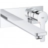 Внешняя часть смесителя для раковины GROHE LINEARE NEW на 2 отверстия, настенный монтаж, хром () 23444001
