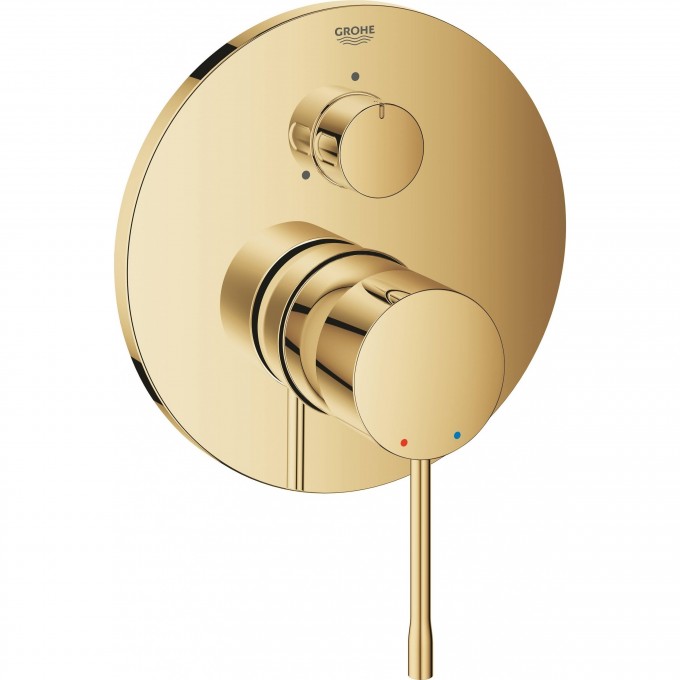 Внешняя часть смесителя для ванны GROHE ESSENCE с переключателем на 3 положения, холодный рассвет, глянец 24092GL1 Внешняя часть смесителя для ванны GROHE ESSENCE с переключателем на 3 положения, холодный рассвет, глянец 24092GL1