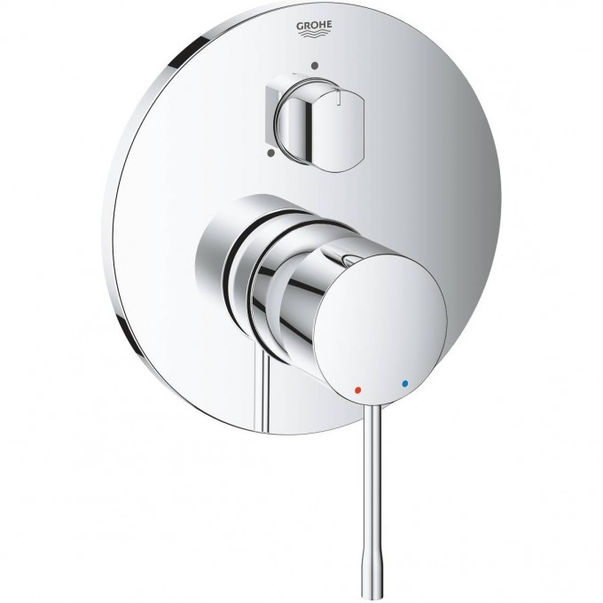 Внешняя часть смесителя для ванны GROHE ESSENCE с переключателем на 3 положения, хром () 24092001 Внешняя часть смесителя для ванны GROHE ESSENCE с переключателем на 3 положения, хром () 24092001