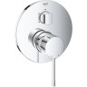 Внешняя часть смесителя для ванны GROHE ESSENCE с переключателем на 3 положения, хром () 24092001